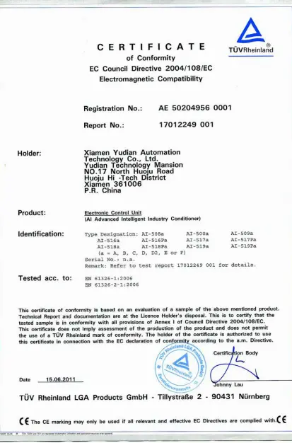CE EMC Temperature controller